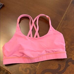 Lululemon Athletica Pink Cross-Back Sports Bra